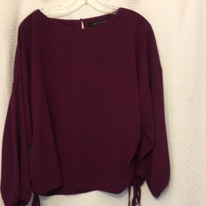 Beautiful Zara blouse with gathered sides